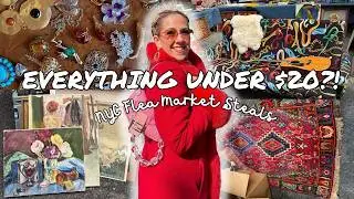 Under $20 Finds at the Best Flea Market in NYC | Thrift with me in NYC l Chelsea Flea Market Haul