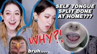 reacting to bad body mods & tattoos | seriously what is wrong with people???