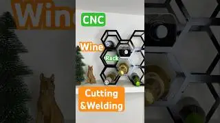 🍷Cut and weld a stylish wine rack with #xtoolmetalfab #xtool #cnccutting #laserwelding #wine #fyp