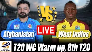T20 World Cup Warm up live Score | Afghanistan vs West Indies 8th T20 bangla Commentary & Analysis