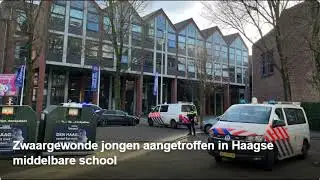 Zwaargewonde jongen aangetroffen in Haagse middelbare school