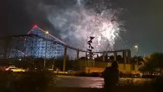 Blackpool Pleasure Beach end of season fireworks 🎆🎇🎄