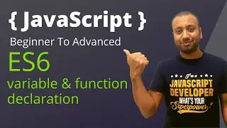 javascript bangla tutorial 64 : variable and function in ES6