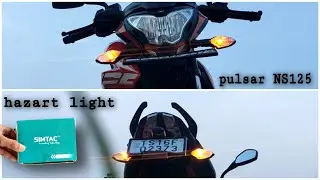 Hazart light for NS125 | simtac company | pulsar ns 125 parking light instalation #ns125