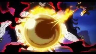 LUFFY GRIZZLY MAGNUM RYUO vs KAIDO HYBRID MODE - BATTLE SCENE ONE PIECE EPISODE 1032
