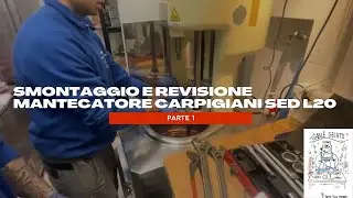 Smontaggio Carpigiani Sed l20 , per rinnovo cuscinetti e revisione completa