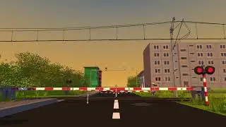 Przelot pojazdu szynowego na ulicy Żywieckiej Scrap Mechanic