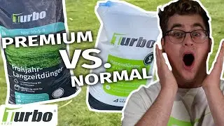 Premium Rasendünger | Feingranulat mit allen Nährstoffen im Korn | Bester Rasendünger | Turbogrün