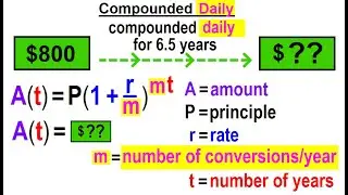 Algebra - Ch. 46: Exponential Functions (6 of 12) Solve Compounded DAILY Word Problem
