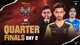 AA Play Survival Surge - Chapter 1 | Ft. ⁨@GodLikeEsportss , RNTX VE | BGMI | Quarter Finals | Day 2