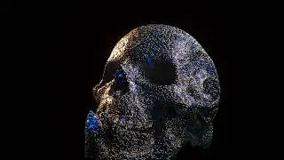 Liquid Abstract Skull