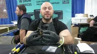 Jim Pagiamtzis does a mini interview with Mr. Minty at the Sports Card & Memorabilia Expo Nov 2023