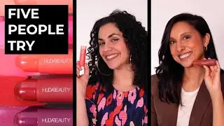 5 People Try HUDA Cheeky Tint Blush Sticks