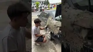 Car body repair.  #car, #asian, #repair