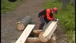 Chainsaw mill with Stihl and Logosol