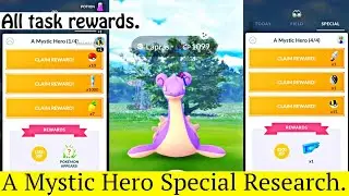 A Mystic Hero Special Research Rewards Pokemon Go | Shiny Blanche Accessory Lapras? Pokemon Go Event