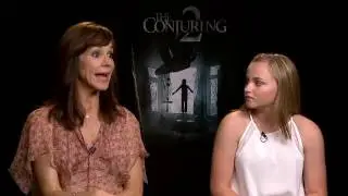 The Conjuring 2: Frances O&rsquo;Connor & Madison Wolfe Official Movie Interview | ScreenSlam