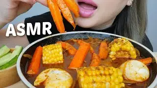 SEAFOOD BOIL *Imitation CRAB with Soft Boiled Egg and Sweet Corn Seafood Boil NO Talking ASMR | NE