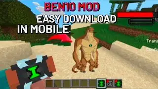 BEN10 MOD EASY DOWNLOAD IN MOBILE🔥 | MINECRAFT BEN10 MOD🔥