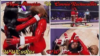 WWE 2K24 Hope Macaria Vs Connie Rockwaller - WWS-TKOA Santa Christmas Themed Match