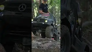 trailcrawling in the woods of austria #stoakraxler #axial #fms #unimogpower #uscar #chevy #offroad