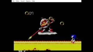 Video Game Glitch 1736: Sonic Blast (Master System) - Graphical Garbage Glitch 5!