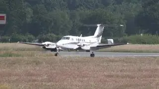 Beech Super King Air 300 ► Takeoff ✈ Groningen Airport Eelde