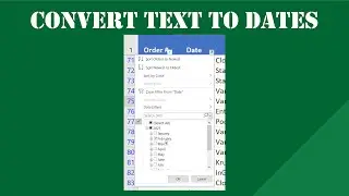 Convert Dates Stored As Text in #excel