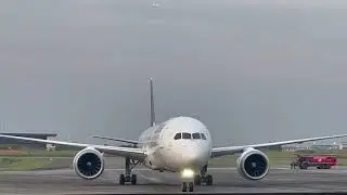 A historic arrival at MMIA Lagos ✈️💦Lufthansa&rsquo;s first Boeing 787-9 receives a water salute.