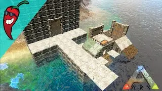 A REALLY TALL Boat Dock   -  Ark: The Island Gameplay Ep25