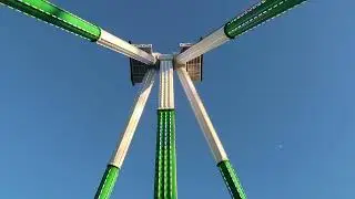 Zampera Giga Discovery - The Joker - Six Flags Fiesta Texas - Copyright Free Footage