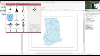 How to add north arrow and scale to a map in ArcMAP