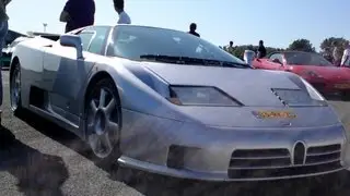 Bugatti EB110 SS Dragrace!