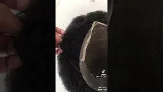 Q6 Afro Toupee,4mm and 6mm Curl. #toupee #hairreplacement #hairloss #afrohairstyles #manweave