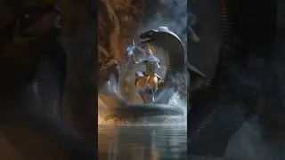 #Krishna fighting with Kaliya Nag #Jai Shree Krishna 🙏#shorts#