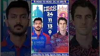DC VS SRH HEAD to  Head... |IPL | #shortsfeed #headtohead #ytshorts #cricket