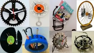 Decorative ideas with scrape metal | bicycle reuse art with welding