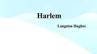 Langston Hughes' 