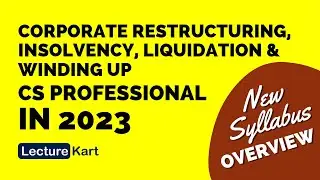 CS Professional Corporate Restructuring, Insolvency, Winding-Up Subject & Paper Analysis