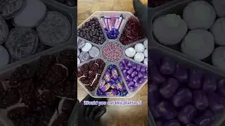 🍬💜Let&rsquo;s make a PURPLE candy platter!💜🍬 #shorts