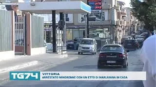 VITTORIA, ARRESTATO MINORENNE CON UN ETTO DI MARIJUANA IN CASA