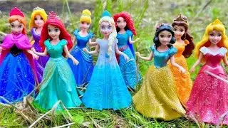 ASMR | Unboxing Mattel Disney Princess Spin & Reveal Surprise Dolls! Satisfying video | Review Toys