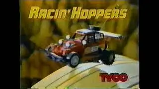 Tyco Racin' Hoppers Slot Car commercial - 1980s