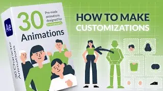 How to customize character animations (After Effects Template)