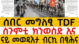 ሰበር መግለፂ TDF/ስጉምቲ ክንወስድ ኢና/ናይ መወዳእታ ብርኪ በፂሕና