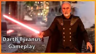 Darth Tyranus Gameplay Star Wars Battlefront 2
