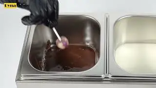 Dyna-Living Chocolate Melting Pot 2-Tanks Commercial Chocolate Tempering Machine Chocolate Pot 1000W