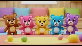 Five Little Toy Teddy Bears Hug Hug Hug AV1 | Nursery Rhymes for Kids & Baby Songs