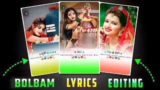 New Trending Bolbam Lyrics Video Editing Alight Motion || Bol Bam Status Editing || Bolbum Editing