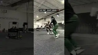 Foot fire under load. Read it. Kick step. Cut him off. #athletedevelopment #football